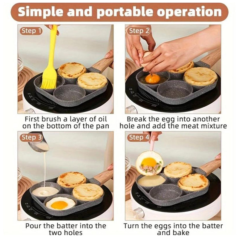 Mafalite 4-Cavity Egg Frying Pan