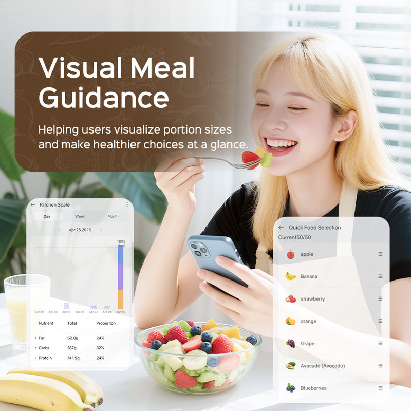 Digital Kitchen Scale with Nutrition Tracking