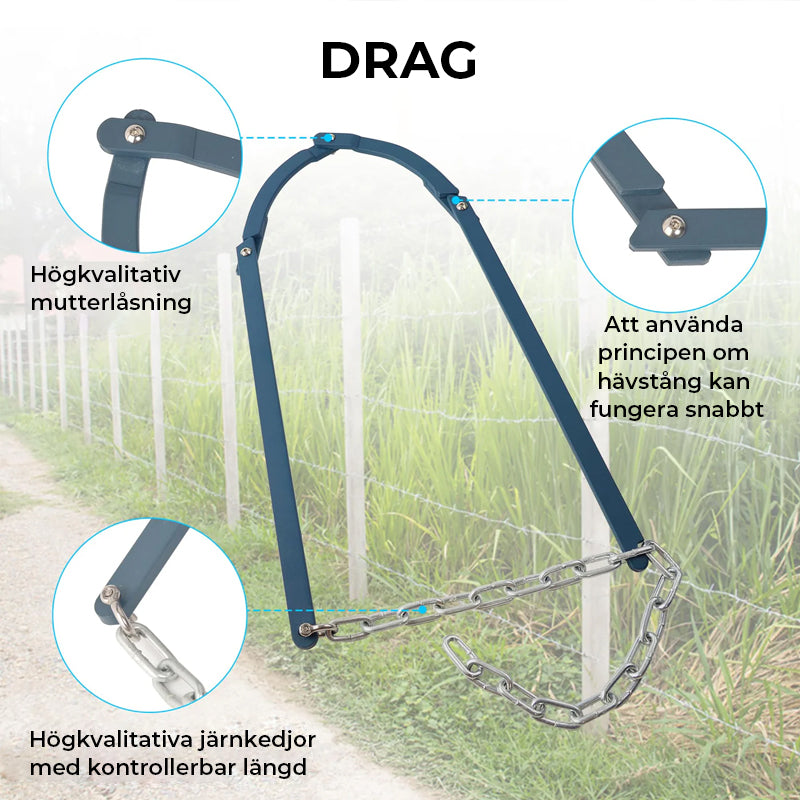 Manuell stängselreparationshållare