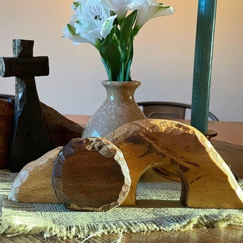 Easter Wooden Christian Decoration Sign