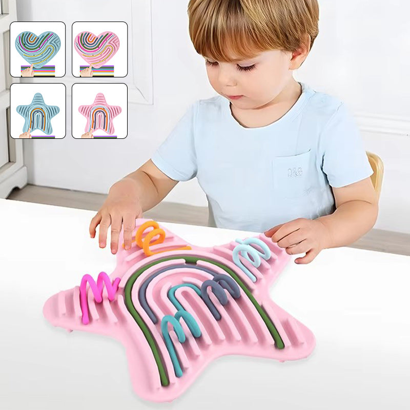 Silikon Fidget Toy för lugnande och sensoriska aktivitetstavla
