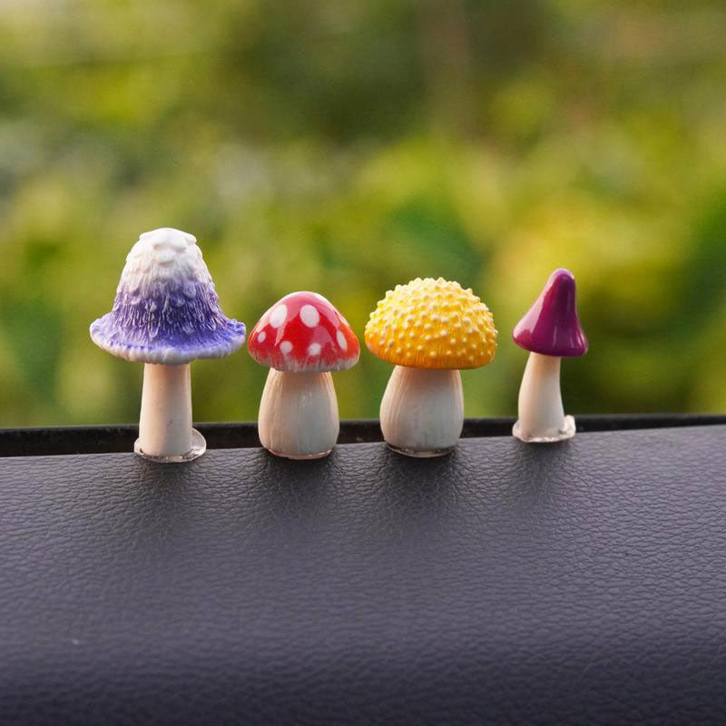 Simulation Mushroom Car Decoration