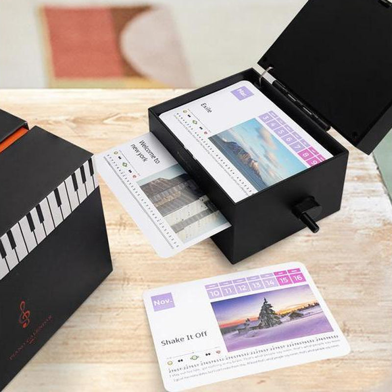 Piano Calendar 2025 with Music Lyrics