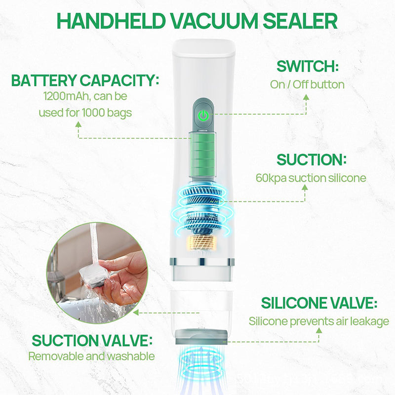 Vacuum Sealer with Reusable Bags