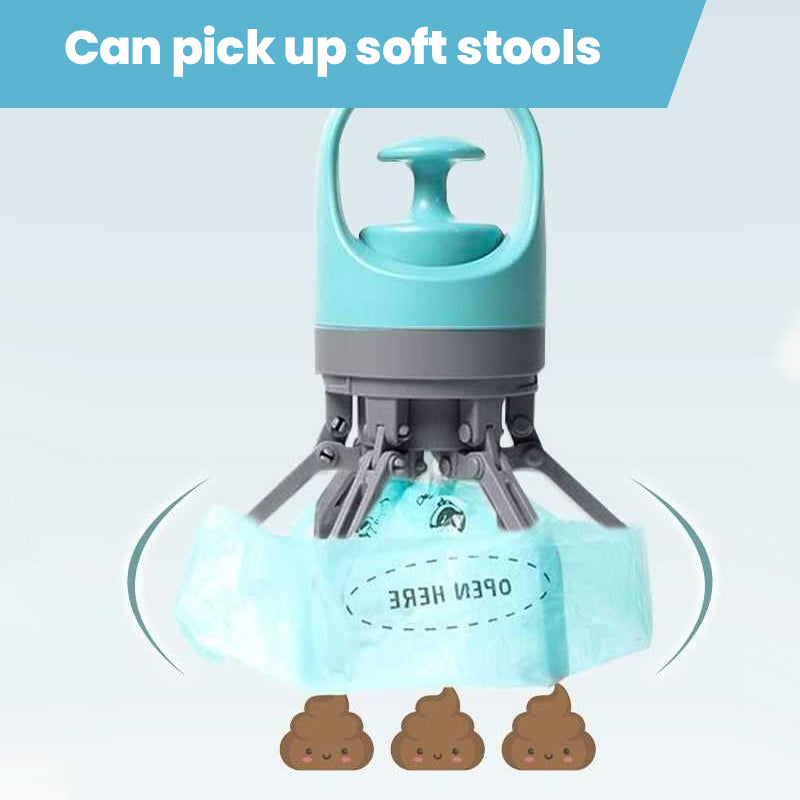 Portable Six-claw Pet Poop Scooper