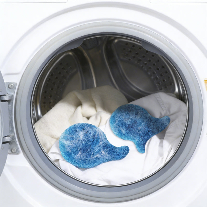 5-piece Set of Blue Washing Machine Lint Removers for Pets