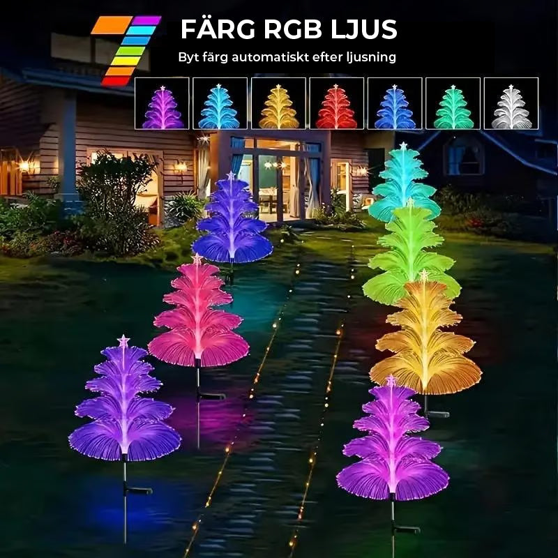 Solar manet trädgårdsstake ljus