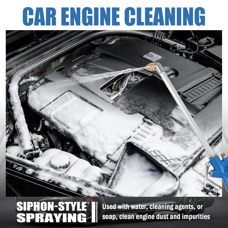 Professional Siphon-Style Engine Cleaning Gun & Pneumatic Air Blow Gun