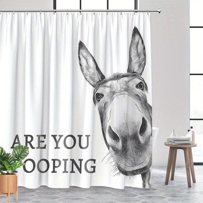 Funny Donkey Shower Curtain