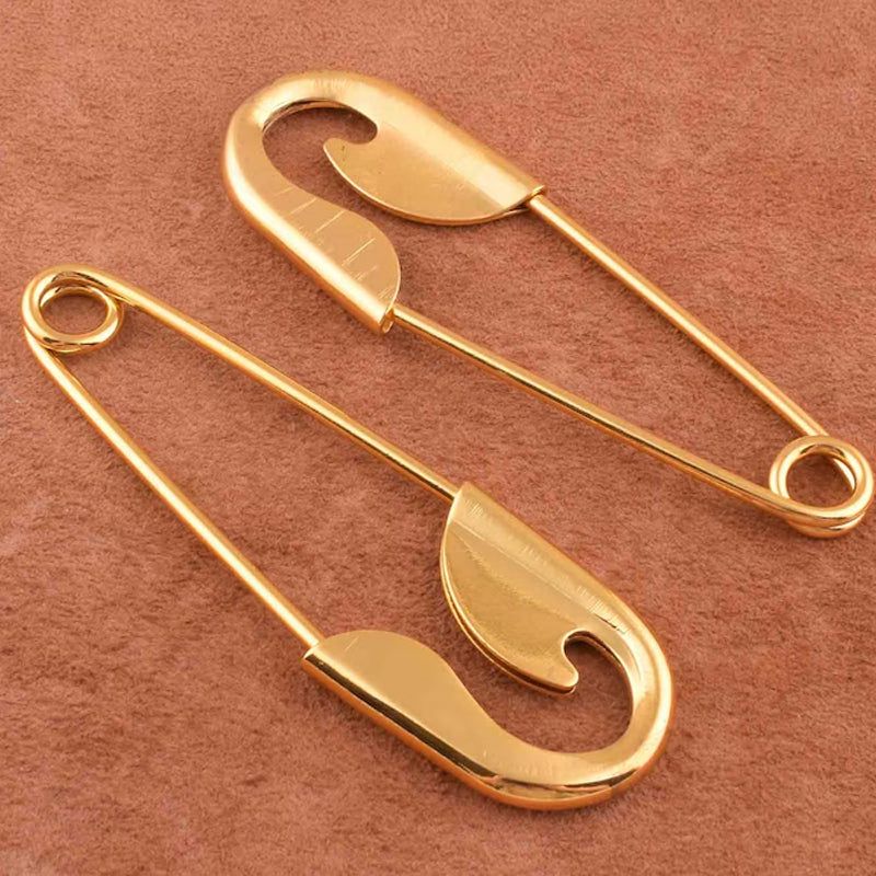 Oversized Vintage Safety Pin Hair Clips