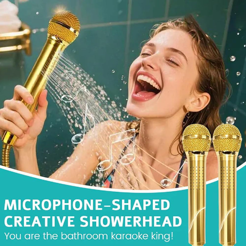 Microphone-Shaped Creative Showerhead