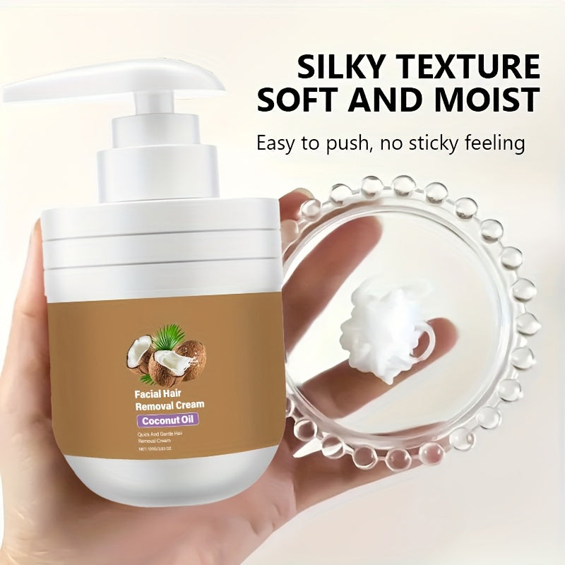 Gentle Coconut Oil Facial Hair Removal Cream