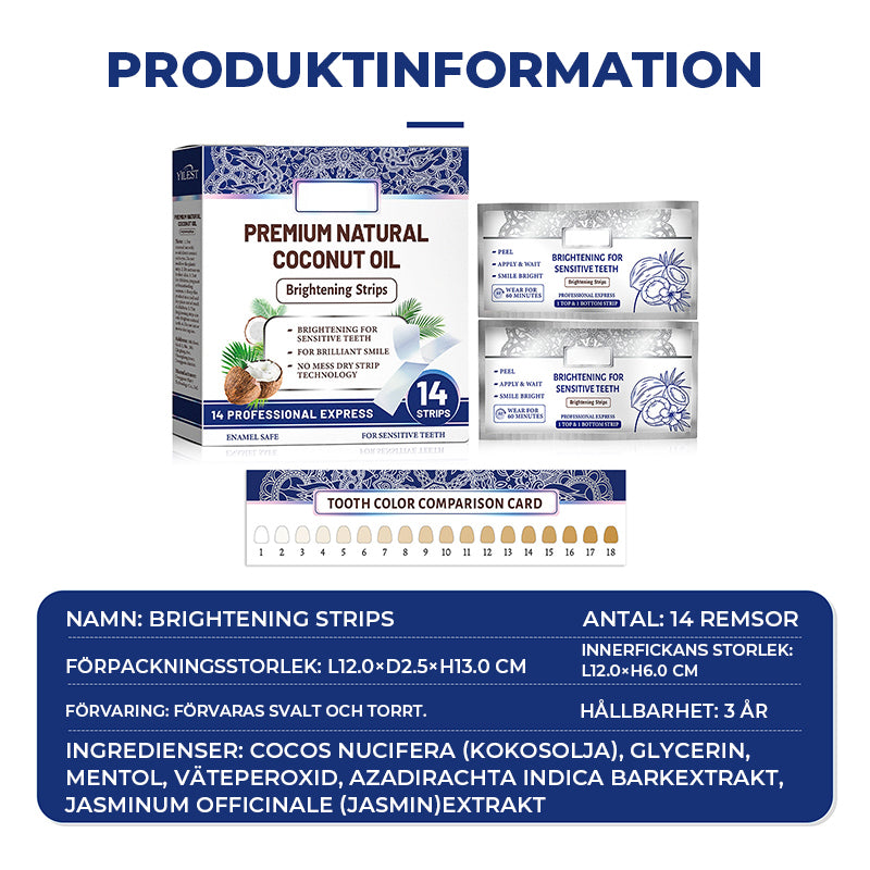 Kokosmynta Vitgörande Strips