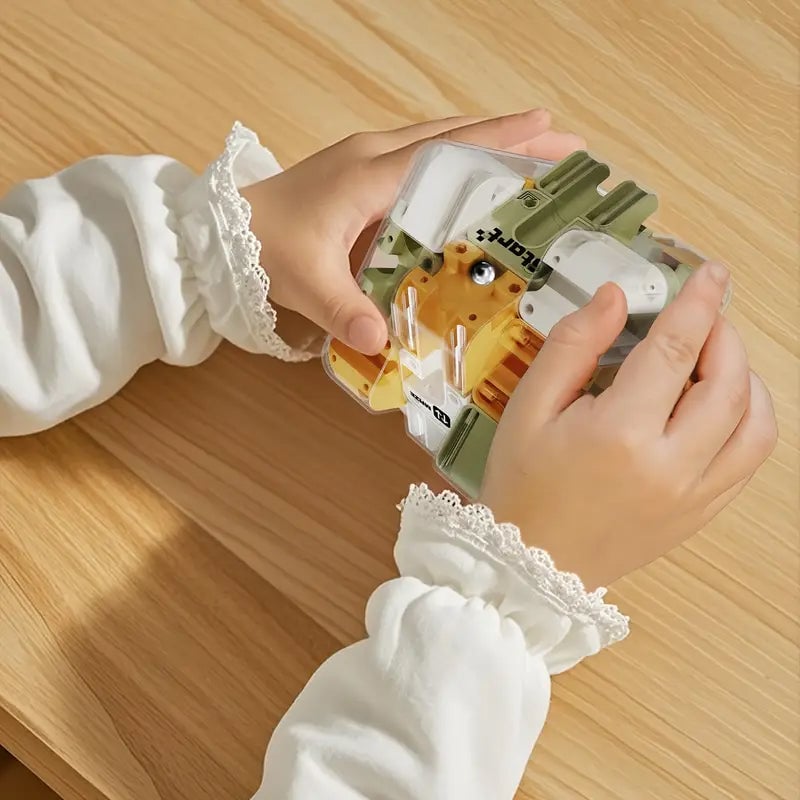 3D Rolling Ball Maze Cube