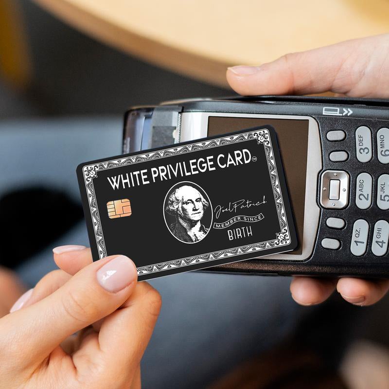 Set med 4 kreditkorthud vinylklistermärken