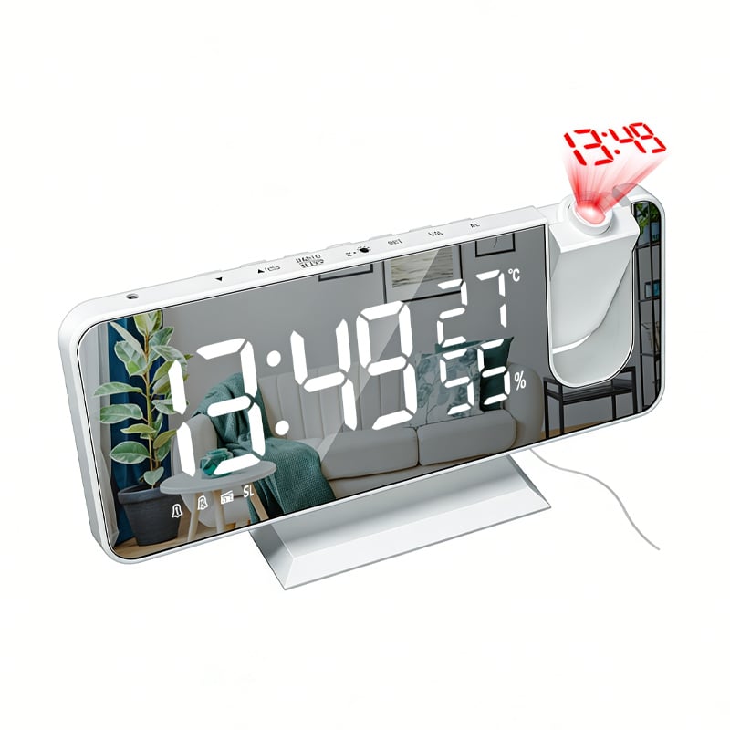 Temperature & Humidity Multifunctional Radio Projection Alarm Clock