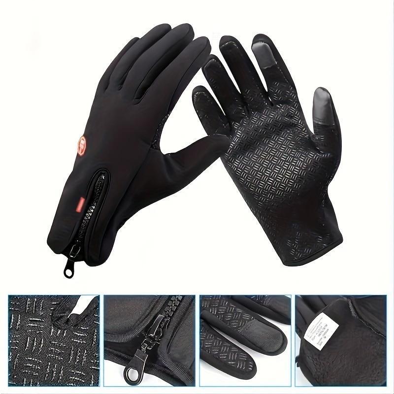 Touchscreen and Windproof Full-Finger Gloves