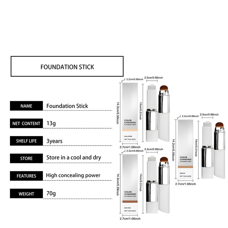 Color-Changing Foundation Stick