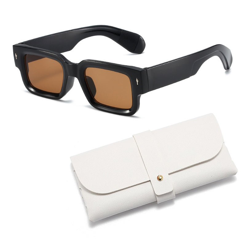Square Frame Fashion Sunglasses(Free sunglasses bag)