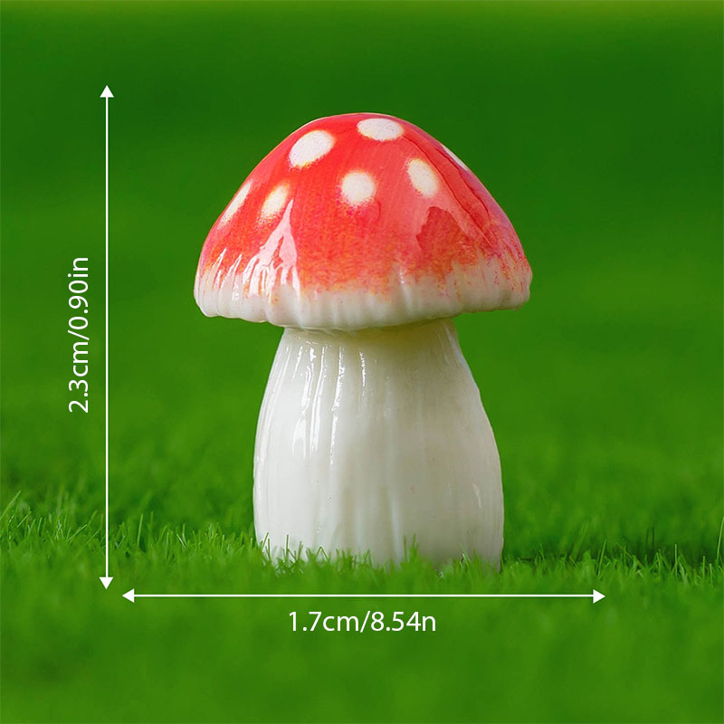 Simulation Mushroom Car Decoration