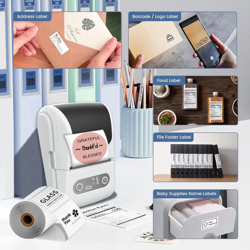 Portable Bluetooth Label Printer