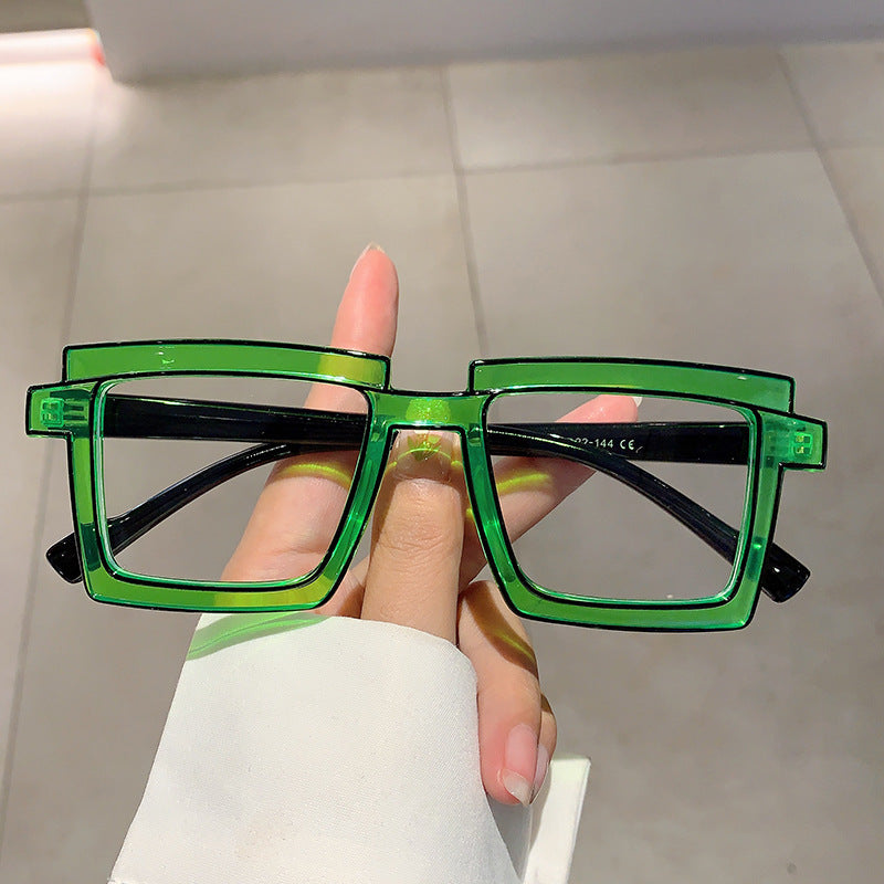 Anti-blue Light Color Block Eyeglasses