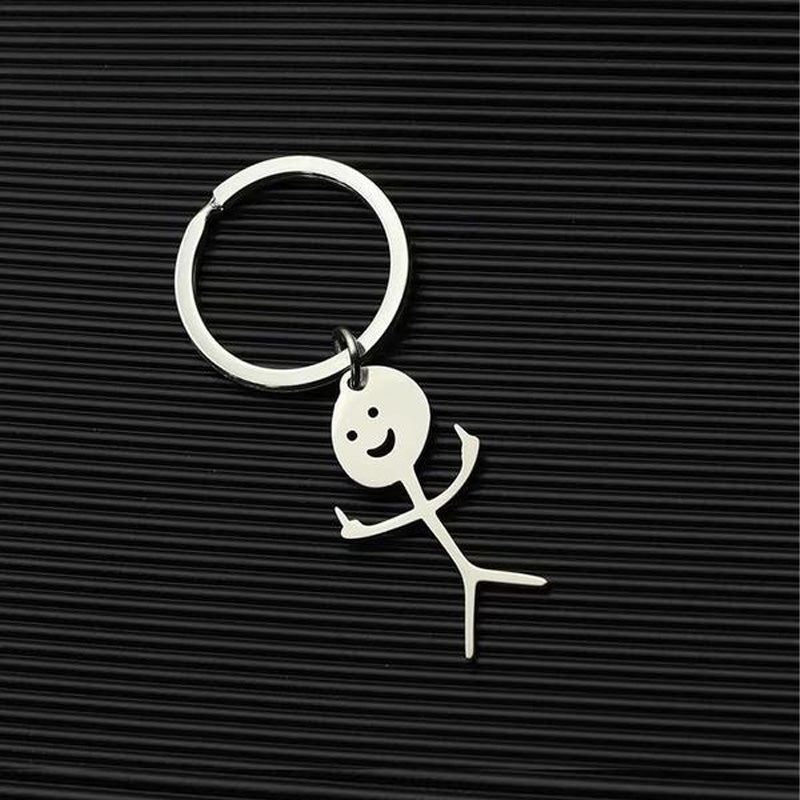 Nyckelring med rolig doodle