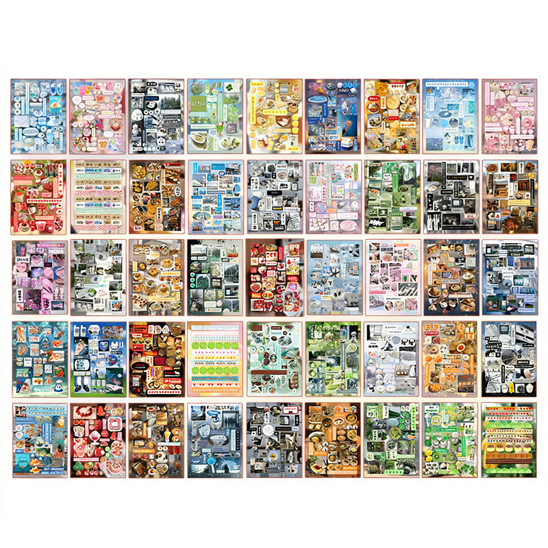 Romantic Memories Vintage Manga & Showa Style Die-cut Sticker Book