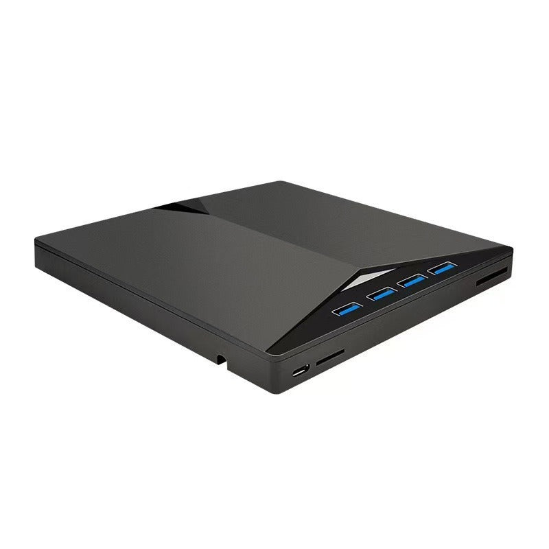 USB 3.0 Type-C External CD/DVD Drive Burner with SD/TF Card Reader & USB Hub
