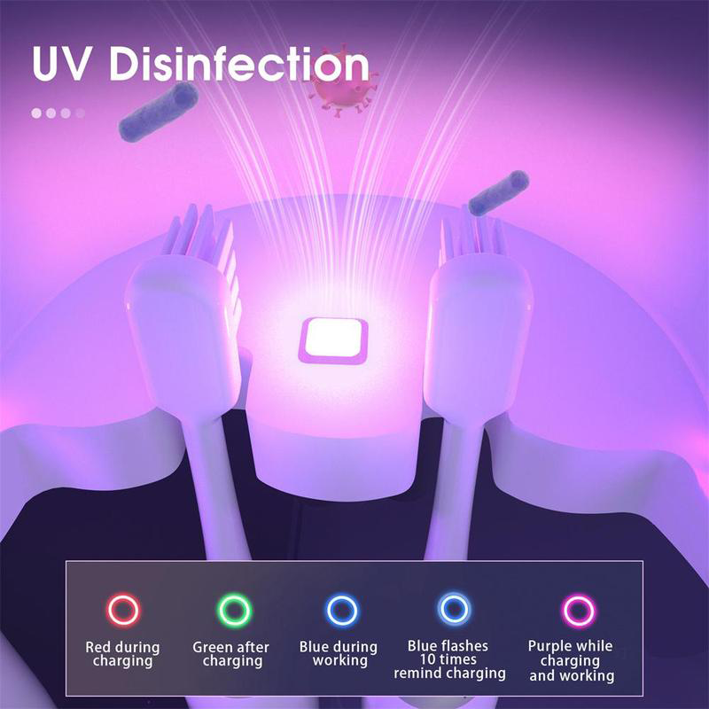 Toothbrush Holders with Ultraviolet Disinfection