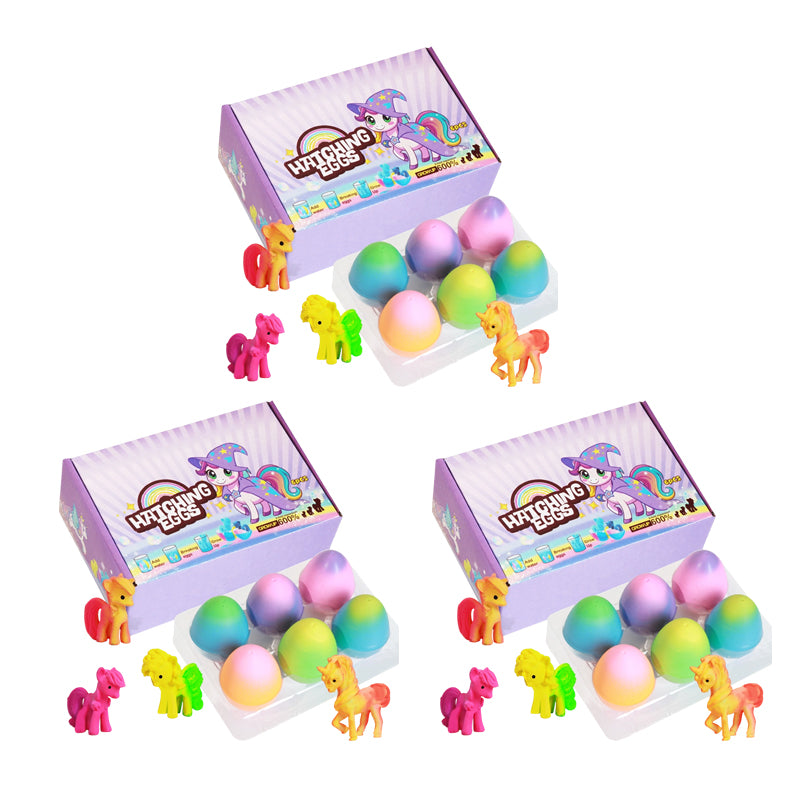 Magical Water-Hatching & Growing Unicorn Surprise Eggs