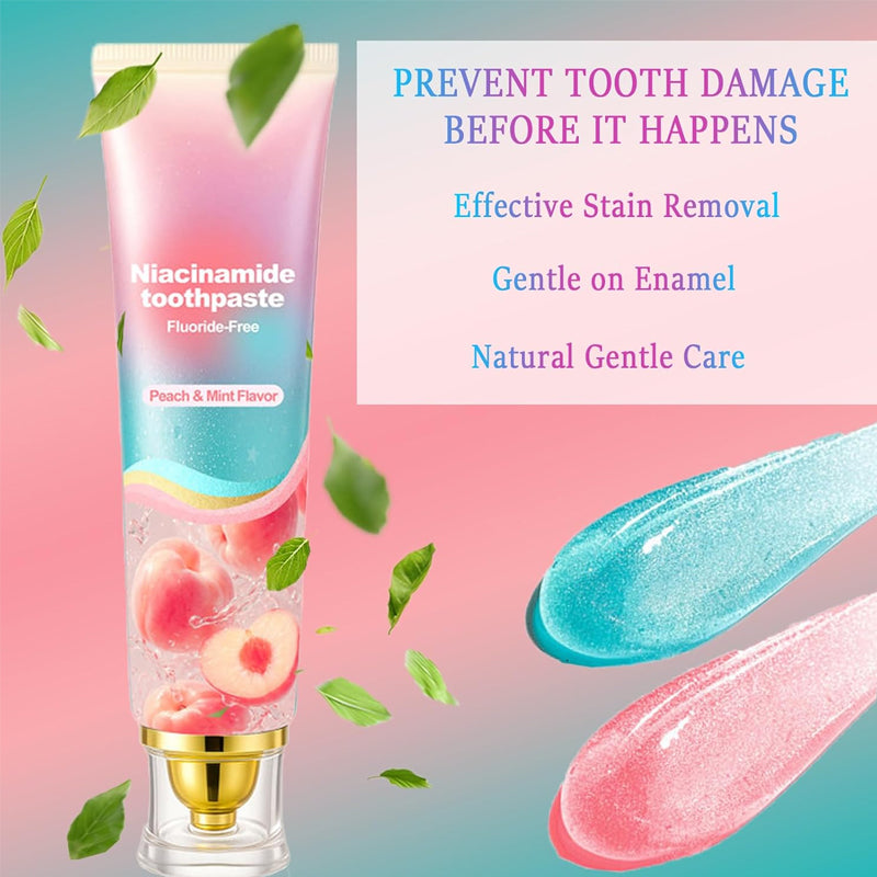 Peach Flavor Niacinamide Whitening Toothpaste