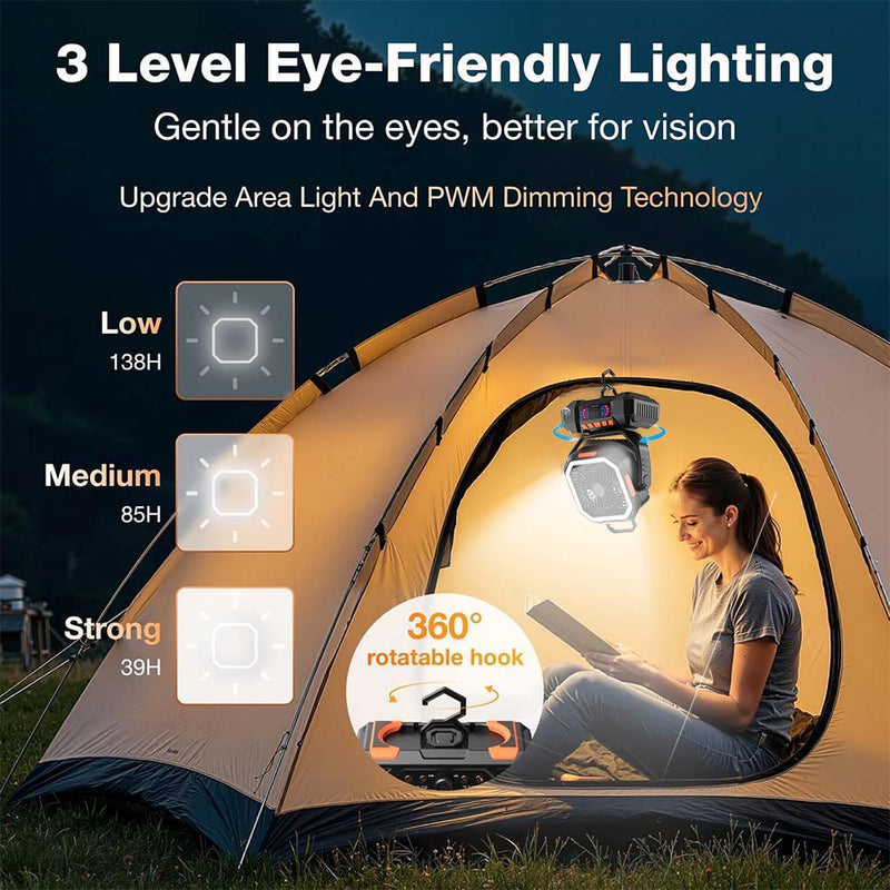 Portable Rechargeable Camping Fan