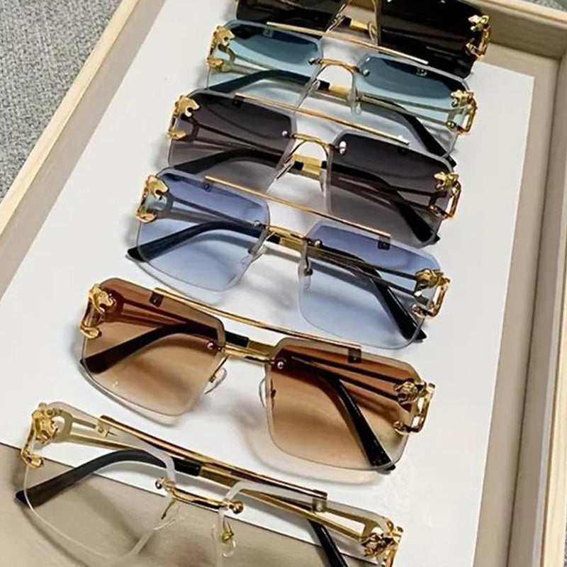Double-Beam Cheetah Sunglasses