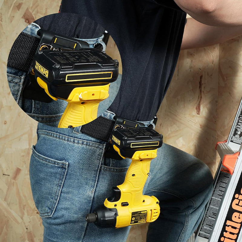 Heavy Duty Drill & Tape Measure Belt Holder for Cordless Tools