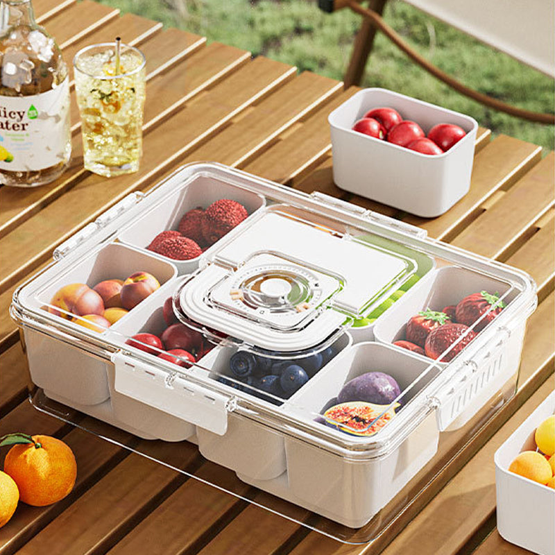 Fresh-Lock Multi-Compartment Prep & Drain Organizer