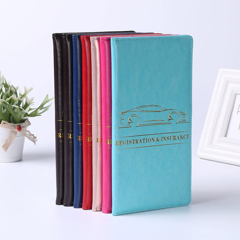 Car Insurance & License Leather Holder Wallet