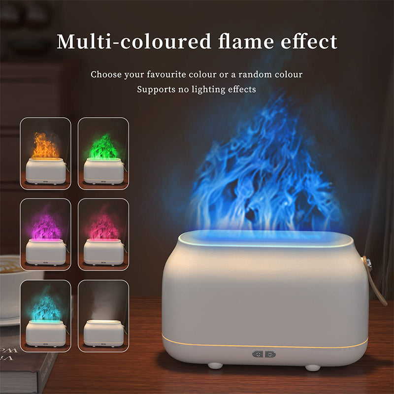 Upgraded LED Flame Essential Oil Diffuser