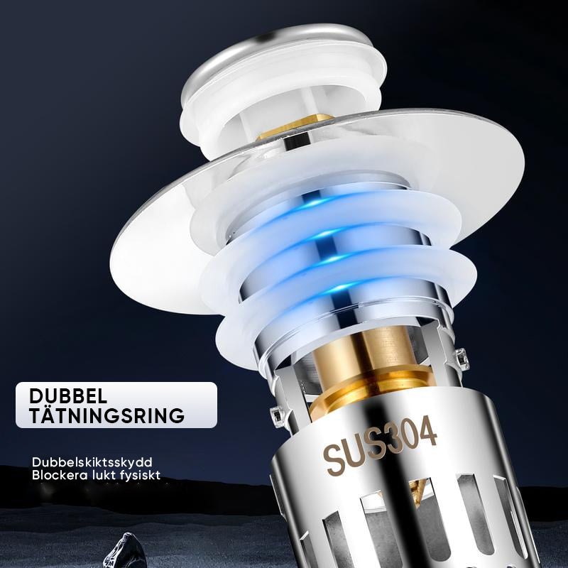 Universal avloppssil för handfat