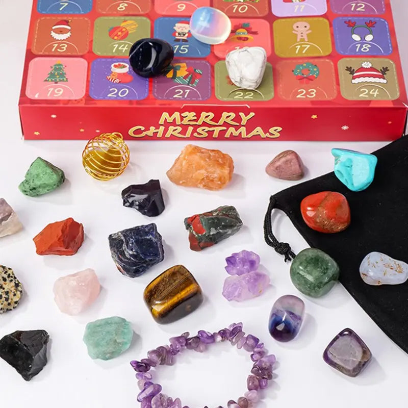Christmas Advent Crystal Blind Box (24 Grids)