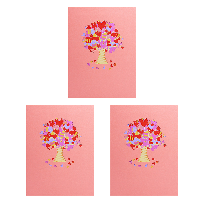 Heart Tree 3D Greeting Card