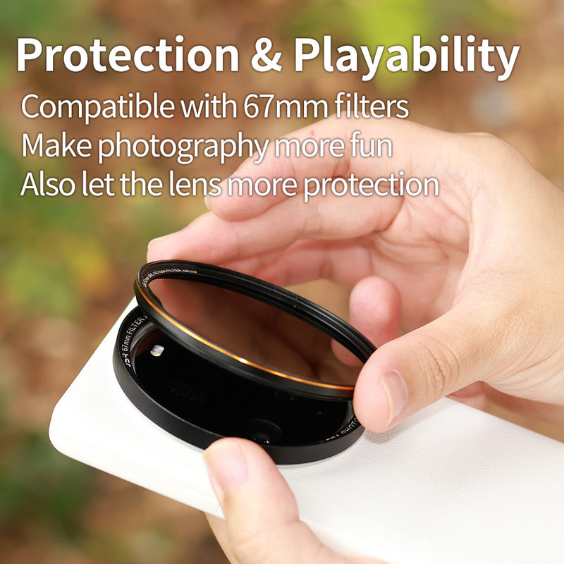Xiao mi 15 Ultra Protective Faux Leather Phone Case + Adapter Ring