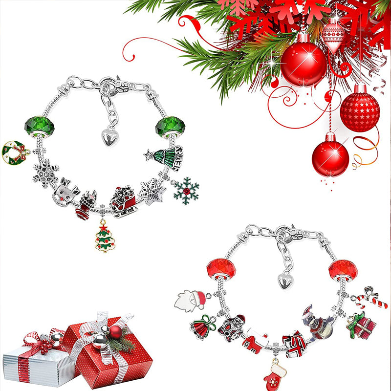 Christmas Advent Calendar Charm Bracelets
