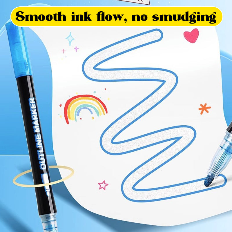 24 Outline Shimmer Markers