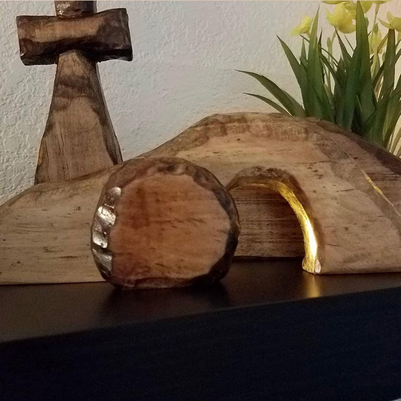 Easter Wooden Christian Decoration Sign