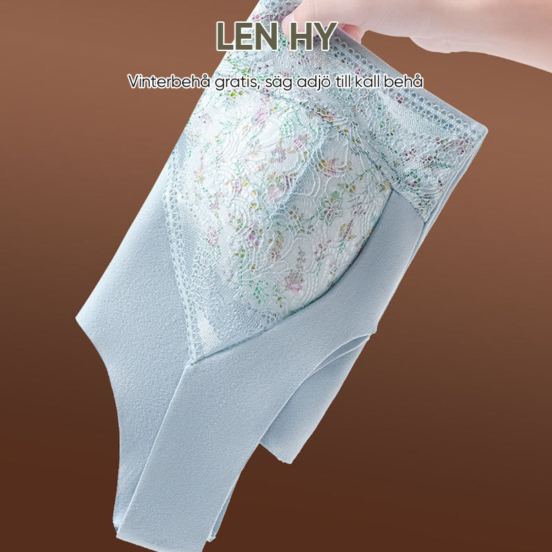 2-i-1 Inbyggd BH Spets Thermal Underwear