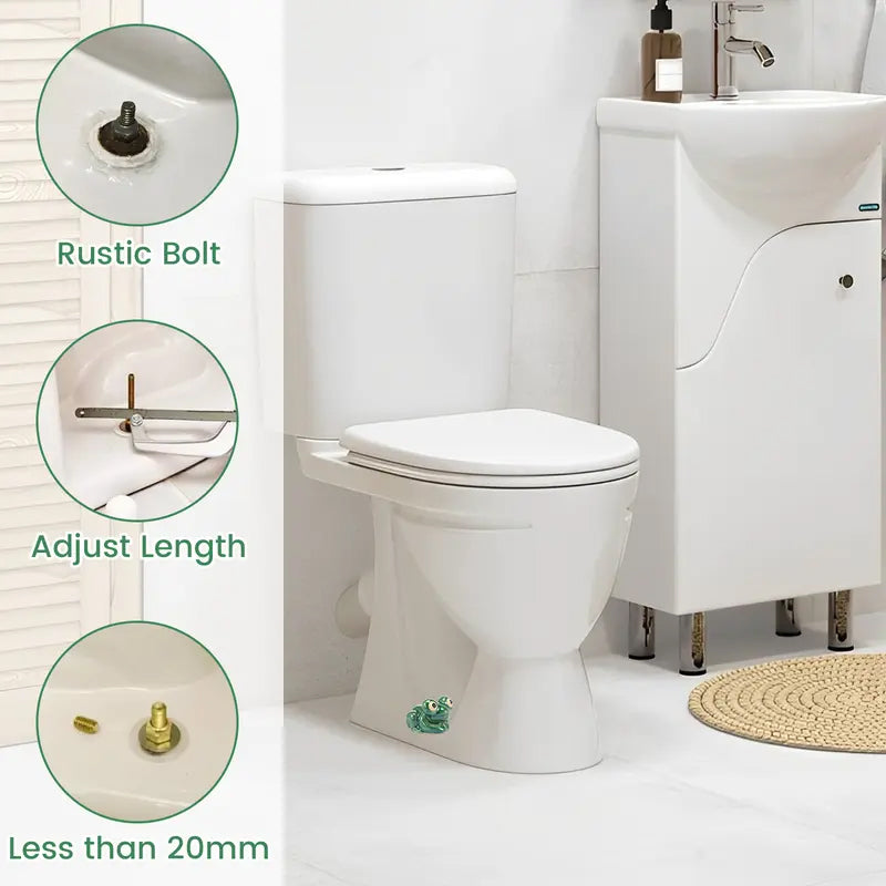 Cute Funny Frog Toilet Bolt Covers