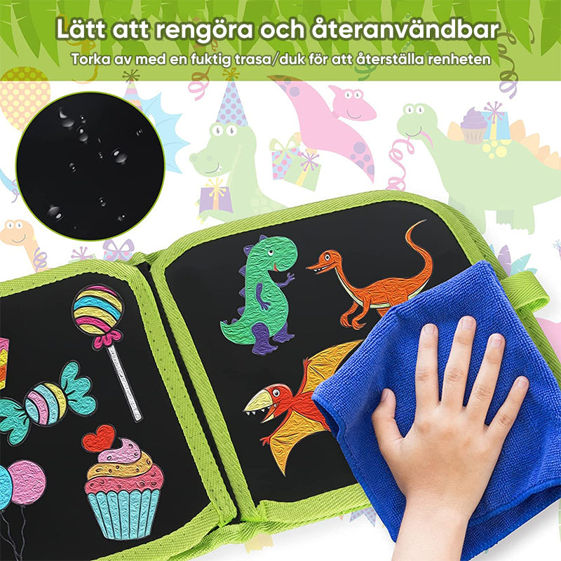Bärbar, raderbar graffitiplånbok