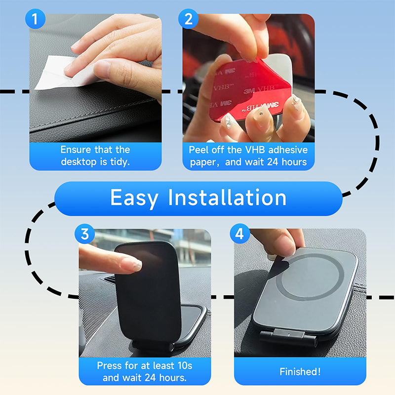 Foldable Magnetic Car Phone Mount