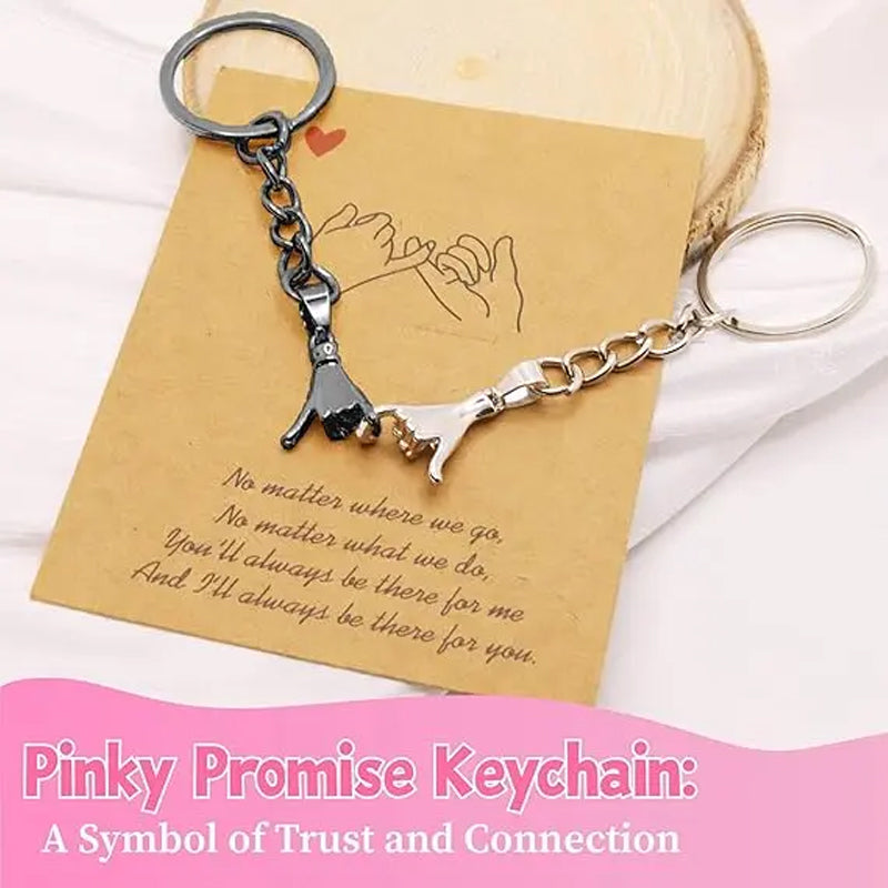 Pinky Promise Couple Keychain